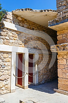 Ruins of the Minoan Palace of Knossos on Crete