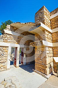 Ruins of the Minoan Palace of Knossos on Crete