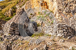 Ruins of Molisa village in Galati Mamertino town, Sicily
