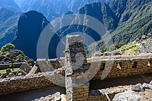 Ruins and Mountains at Machu Picchu