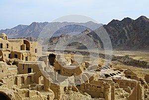 Ruins of mud city in Iran.
