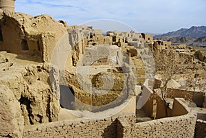 Ruins of mud city in Iran.