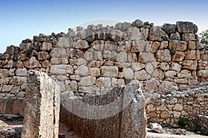 Ruins of Mycenae city, Mikines, Peloponnese, Greece