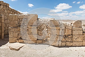 Ruins of the Nabataean city of Avdat, located on the incense road in the Judean desert in Israel. It is included in the UNESCO Wor