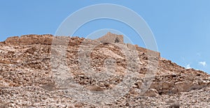 Ruins of the Nabataean city of Avdat, located on the incense road in the Judean desert in Israel. It is included in the UNESCO Wor