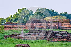 Ruins of Nalanda university in Nalanda