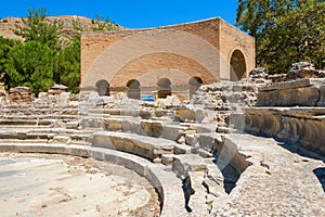 Ruins of Odeon. Gortyn, Crete, Greece