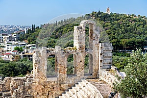 Ruins of the Odeon of Herodes Atticus in Athens