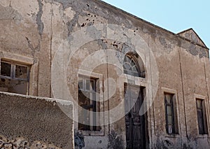 Ruins In Oia Santorini Greece