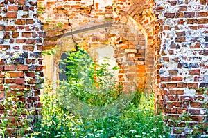 Ruins of an old 18th century landlord`s house