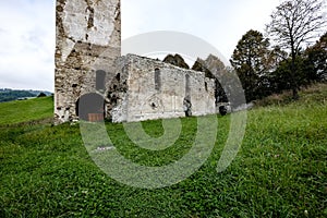 Ruins of old abandoned church