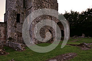 Ruins of old Baconsthorpe castle, Norfolk, England, United Kingdom