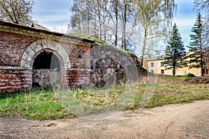Ruins of old bastion in Daugavpils town, Latvia