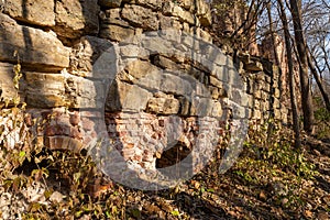 Ruins of old brick kilns