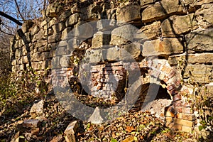 Ruins of old brick kilns