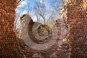 Ruins of old brick kilns