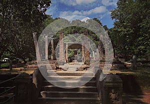 Ruins of an old Buddha mandir. photo