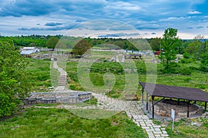 Ruins of an old Bulgarian capital Veliki Preslav.