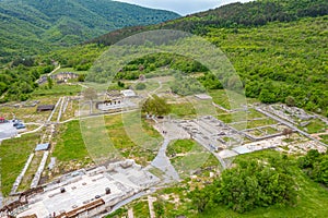 Ruins of an old Bulgarian capital Veliki Preslav.