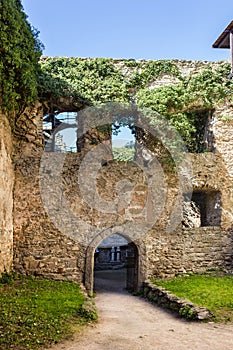 Ruins of old castle Chojnik in Poland