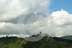 Old castle on the hill. Slovakia