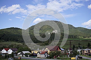 Old castle on the hill. Slovakia