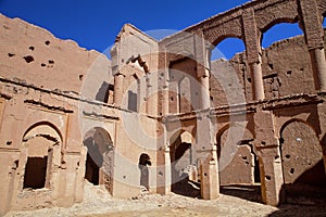 The ruins of the old castle Kasba, Morocco photo