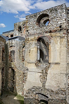 Ruins of old castle in Krzyztopor, Ujazd, Poland