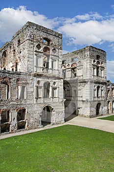 Ruins of old castle in Krzyztopor, Ujazd, Poland