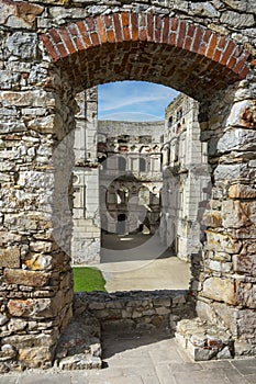 Ruins of old castle in Krzyztopor, Ujazd, Poland