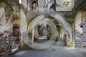 Ruins of old castle in Krzyztopor, Ujazd, Poland