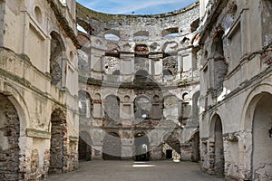 Ruins of old castle in Krzyztopor, Ujazd, Poland