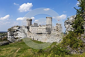 Ruins of the old castle Ogrodzieniec - Poland