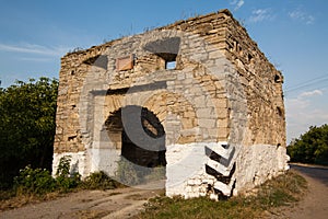 Ruins of the old castle in village Okopy, Ternopil region, Ukraine