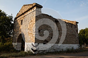 Ruins of the old castle in village Okopy, Ternopil region, Ukraine