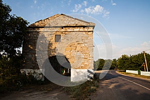 Ruins of the old castle in village Okopy, Ternopil region, Ukraine