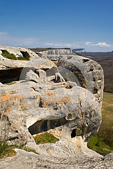 Ruins of old cave town