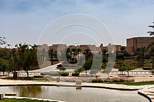 Historical Diriyah as viewed from Al Bujairi Park, Riyadh, Saudi Arabia photo