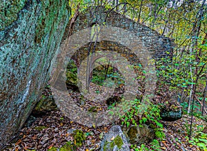 Ruins of The Old Coal Mine on The Kaymoor Mine Trail