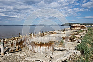 Ruins of old fish processing plant