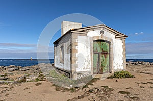 Ruins of an old foghorn house  on Yeu Island