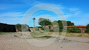 The ruins of the old Fort `West` and viewing tower