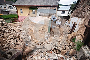 Ruins of old house at village of Zakarovce