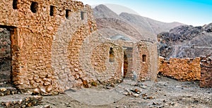 Ruins of old houses in village Chebika