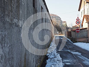 Ruins of old industrial building