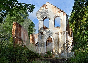 The ruins of the old manor