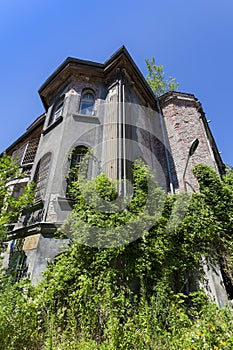 The ruins of the old manor house