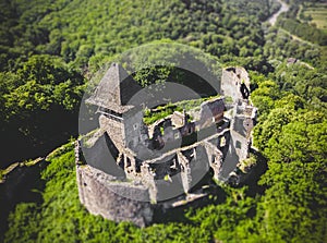 Ruins of old medieval castle, Middle Ages