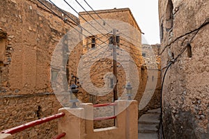 Ruins of old Misfat al Abriyeen in Oman photo
