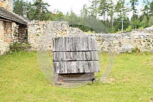 Dwell of old monastery in Slovak Paradise photo